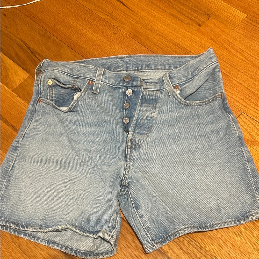 Levi's Light Blue Jean Shorts for Women